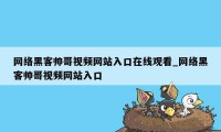 网络黑客帅哥视频网站入口在线观看_网络黑客帅哥视频网站入口