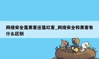 网络安全是黑客还是红客_网络安全和黑客有什么区别