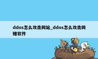 ddos怎么攻击网站_ddos怎么攻击网赌软件