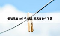 假装黑客软件手机版_假黑客软件下载