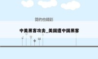 中美黑客攻击_美国遭中国黑客