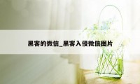 黑客的微信_黑客入侵微信图片